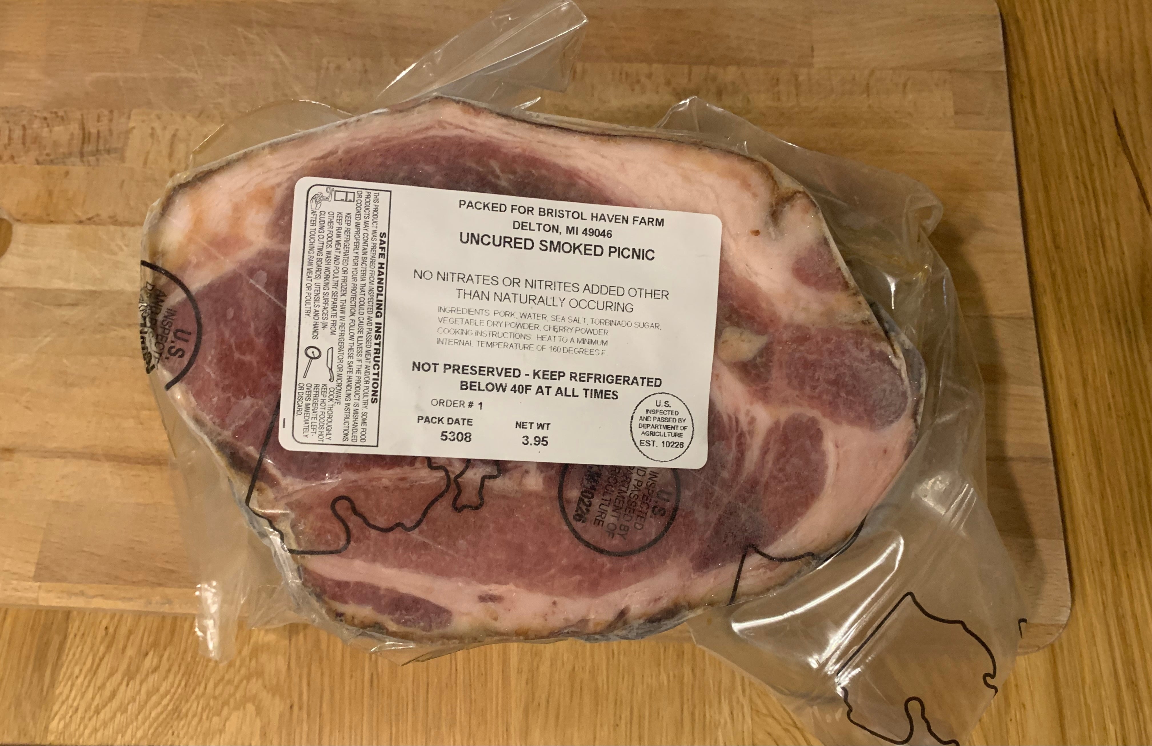 Uncured Smoked Ham | Picnic Ham – Bristol Haven Farm